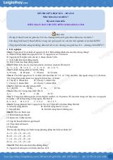 Đề thi giữa kì 1 KHTN 7 Cánh diều - Đề số 10